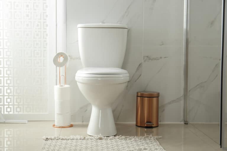 white toilet